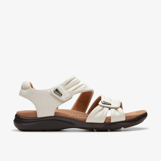 Kitly Ave Off White Leather - Clarks Essential