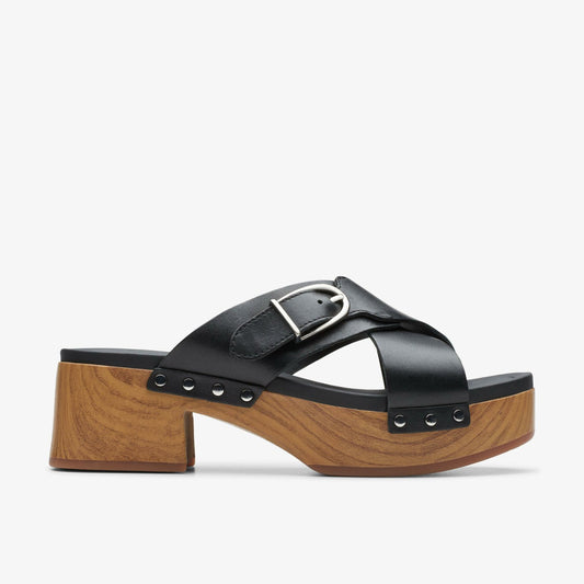 Sivanne Walk Black Leather - Clarks Smart Buy