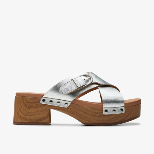 Sivanne Walk Silver Leather - Clarks Essential