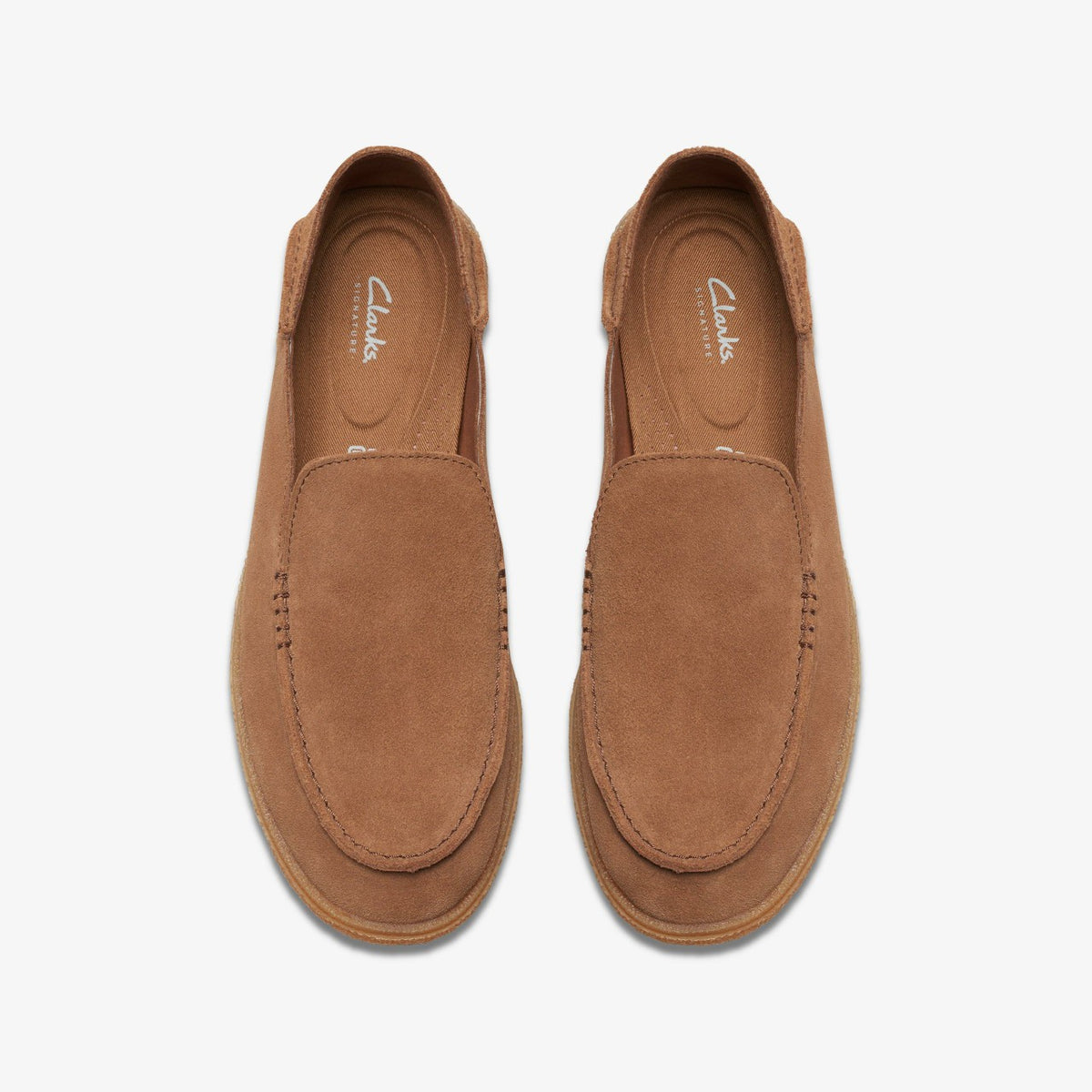 Clark Bay Step Loafer Cola Suede - Clarks Trending