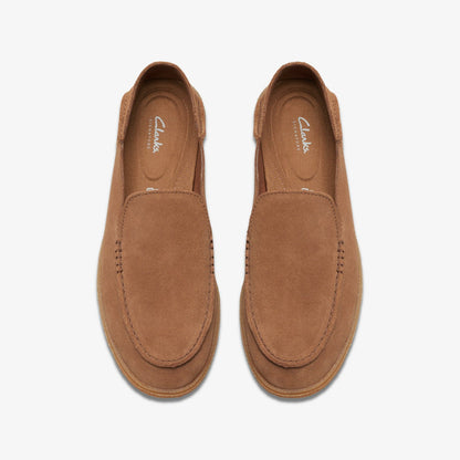 Clark Bay Step Loafer Cola Suede - Clarks Trending