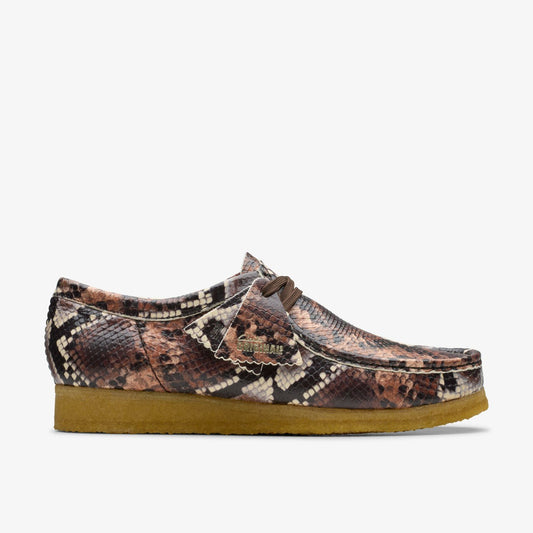 Wallabee Brown Snake Print - Clarks Hot Sale