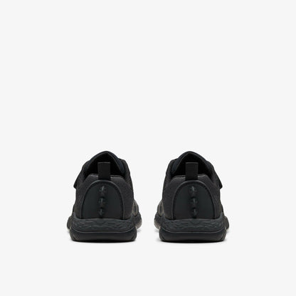 Steggy 2 Pace Kid Black Leather - Clarks Smart Buy