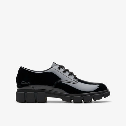 Evyn Lace Kid Black Patent - Clarks Discount