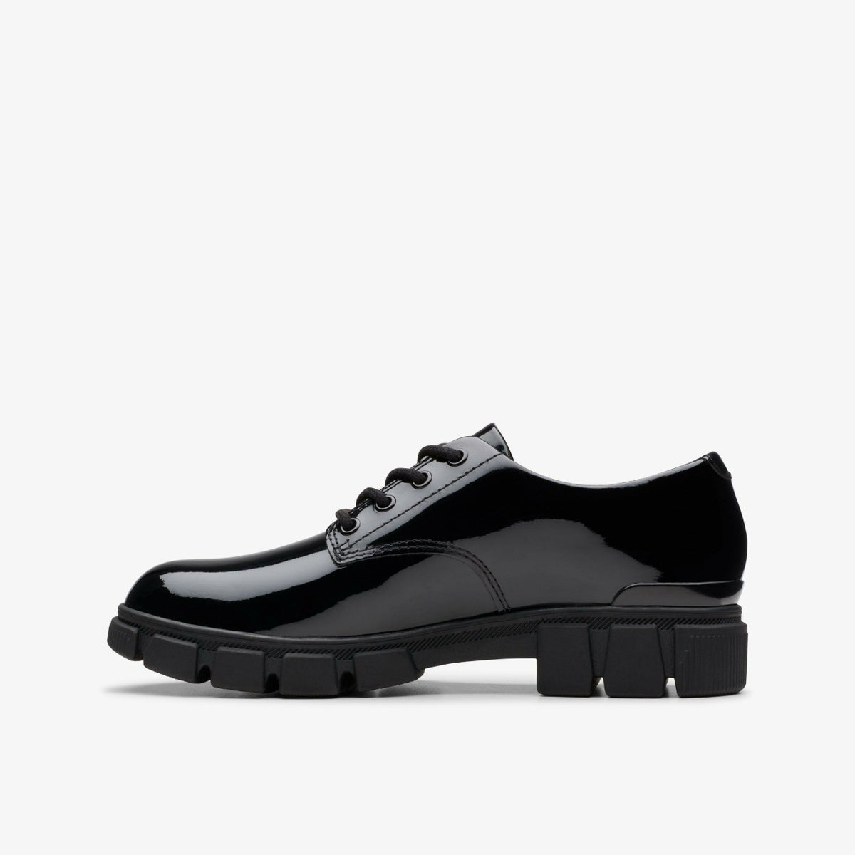 Evyn Lace Kid Black Patent - Clarks Discount