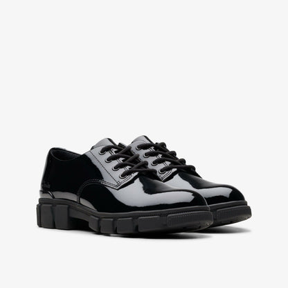 Evyn Lace Kid Black Patent - Clarks Discount