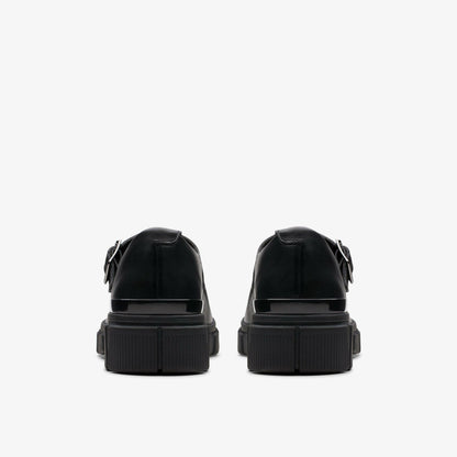 Evyn Bar Youth Black Leather - Clarks Sale