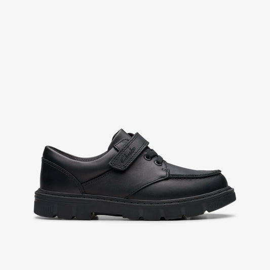 Lorcam Edge Kid Black Leather - Clarks Premium