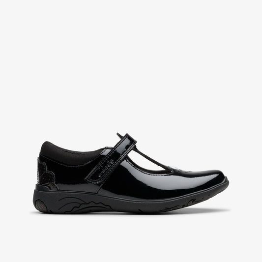 Relda Gem Kid Black Patent - Clarks Deals