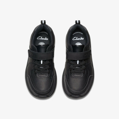 Daze Bright Kid Black Leather - Clarks New