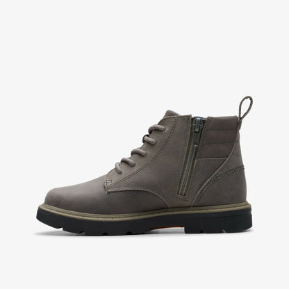 Lorcam Trail Older Dark Grey - Clarks Hot Sale