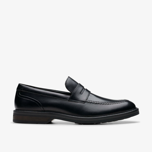 Aldwin Step Loafer Black Leather - Clarks Exclusive