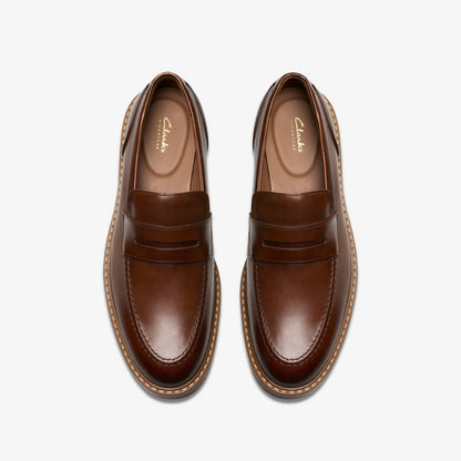 Aldwin Step Loafer Mid Tan Leather - Clarks Top Pick