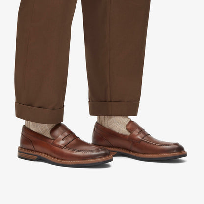 Aldwin Step Loafer Mid Tan Leather - Clarks Top Pick