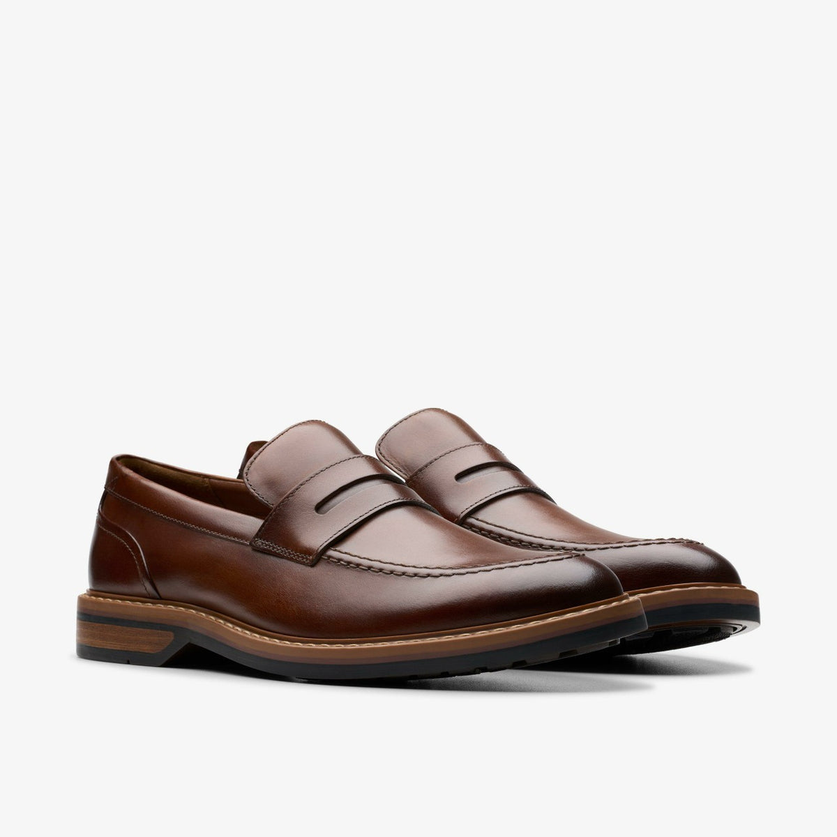 Aldwin Step Loafer Mid Tan Leather - Clarks Top Pick