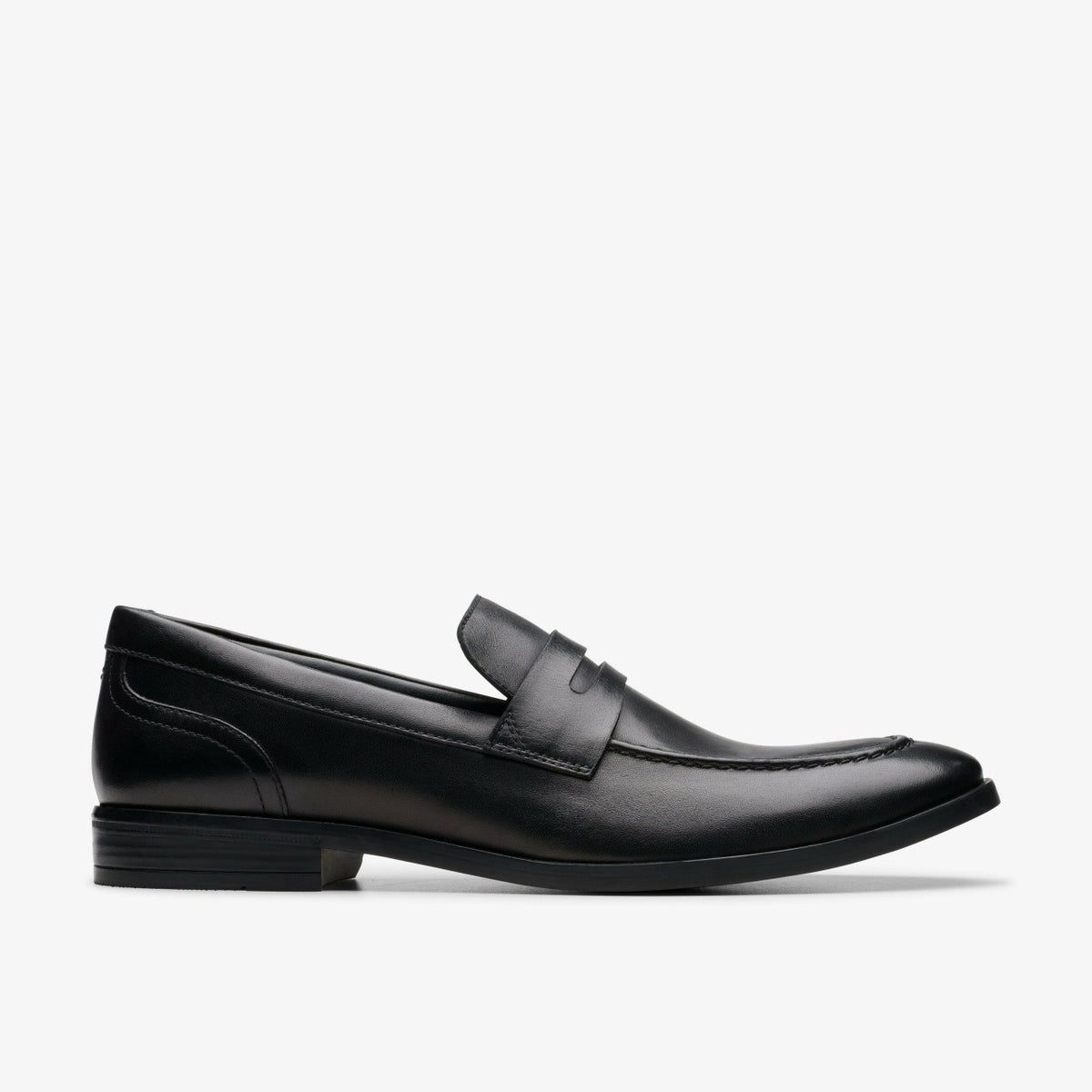 Brandon Step Loafer Black Leather - Clarks Great Value