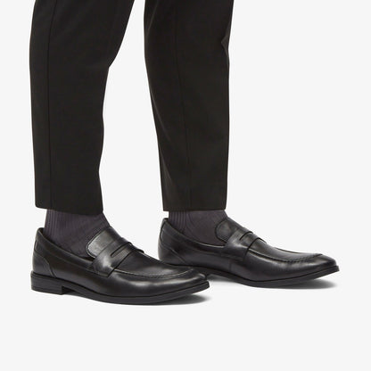 Brandon Step Loafer Black Leather - Clarks Great Value