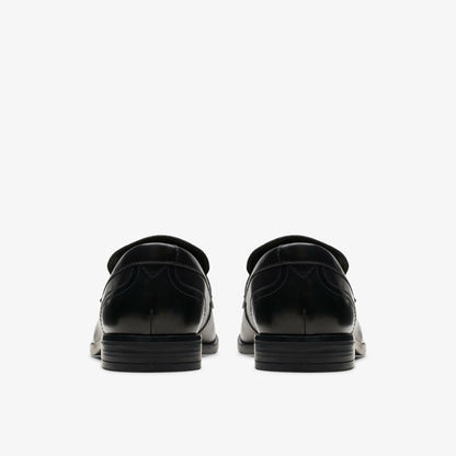 Brandon Step Loafer Black Leather - Clarks Great Value