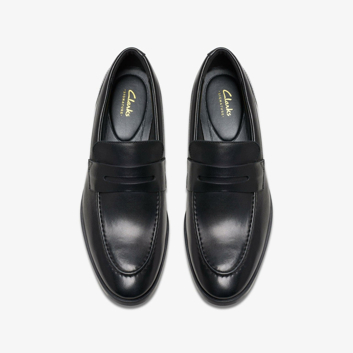 Brandon Step Loafer Black Leather - Clarks Great Value
