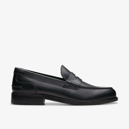 Craft James Lo Loafer Black Leather - Clarks Sale