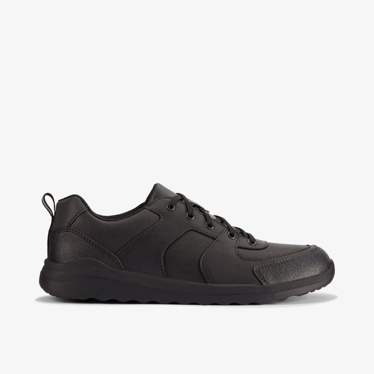 Daze Loop 2 Youth Black Leather - Clarks Signature