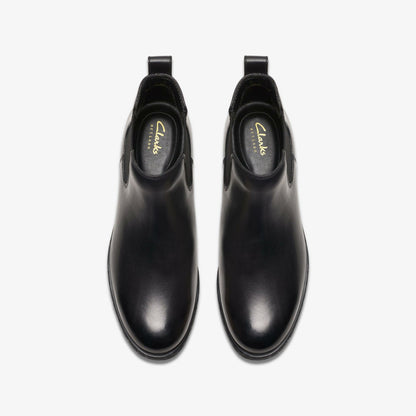 Havisham Top Ankle Boot Black Leather - Clarks Quality