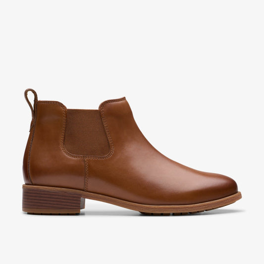 Havisham Top Ankle Boot Tan Leather - Clarks Exclusive