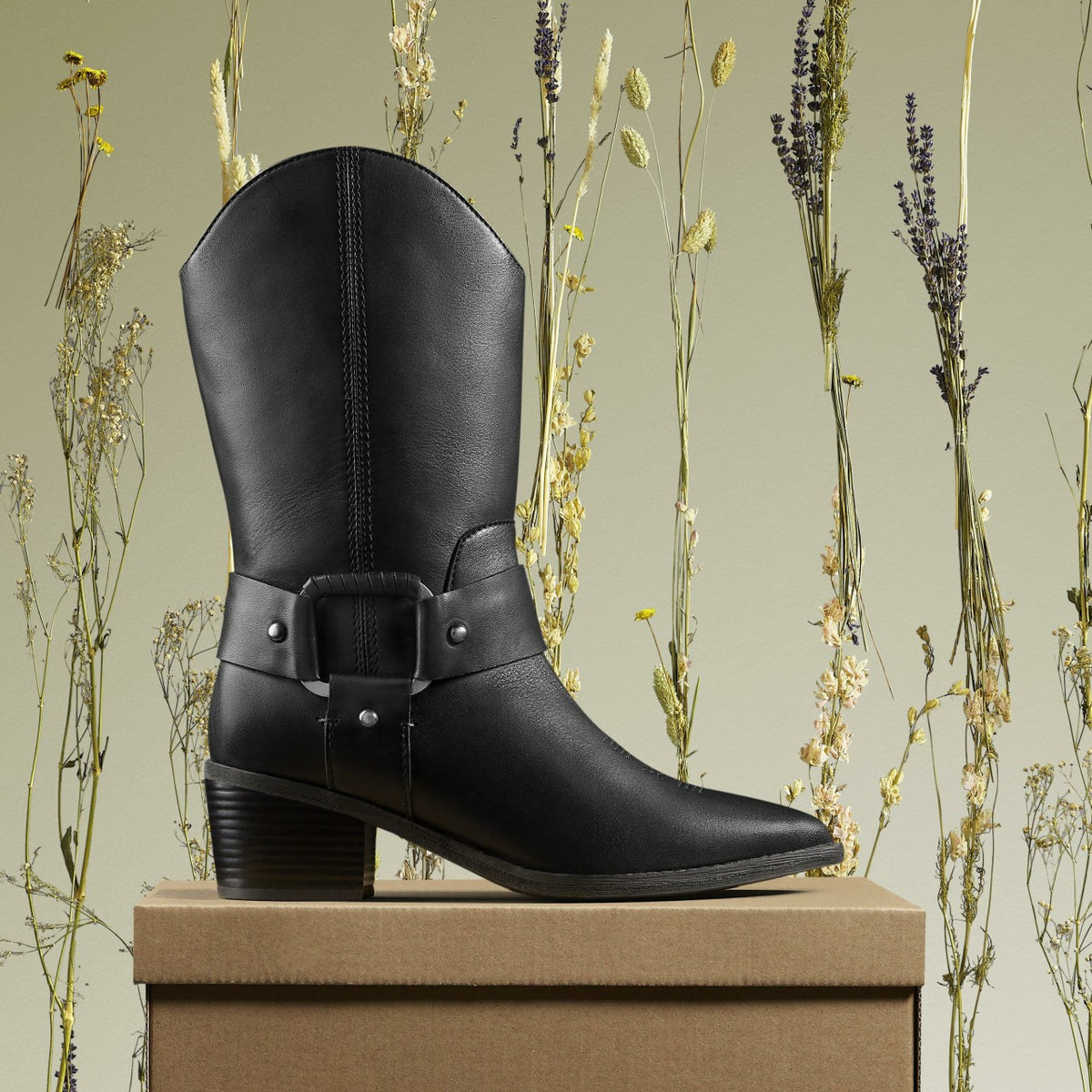 Morzine Rise Black Leather - Clarks Featured