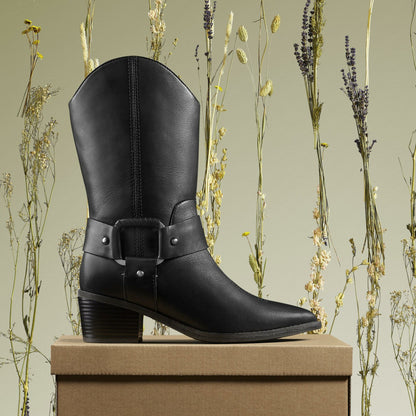 Morzine Rise Black Leather - Clarks Featured