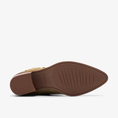 Morzine Rise Dark Sand Suede - Clarks Signature