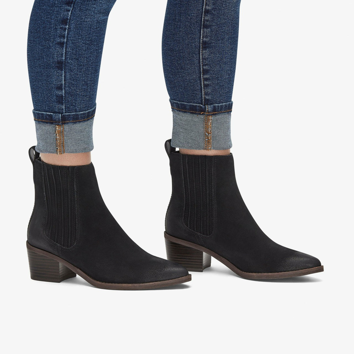 Morzine Top Ankle Boot Black Suede - Clarks Discount