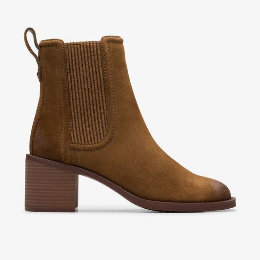 Chamberly Top Walnut Suede - Clarks New