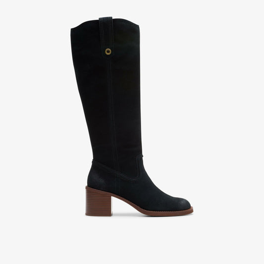 Chamberly Up Black Suede - Clarks Special Offer