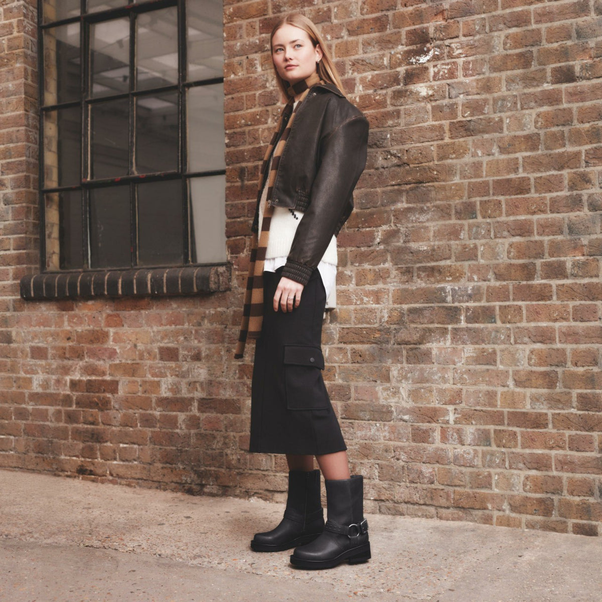 Rebelle Up Black Leather - Clarks Popular