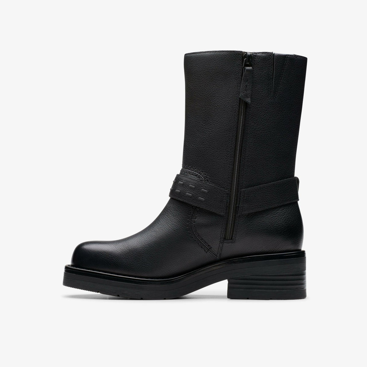 Rebelle Up Black Leather - Clarks Popular