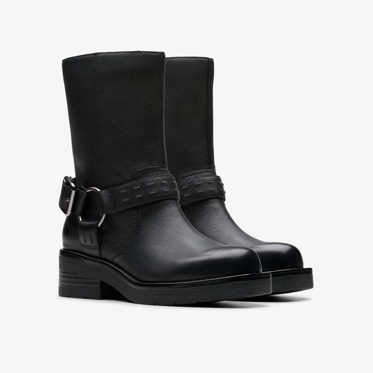 Rebelle Up Black Leather - Clarks Popular