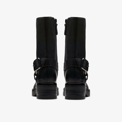 Rebelle Up Black Leather - Clarks Popular