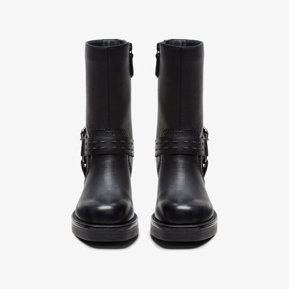 Rebelle Up Black Leather - Clarks Popular