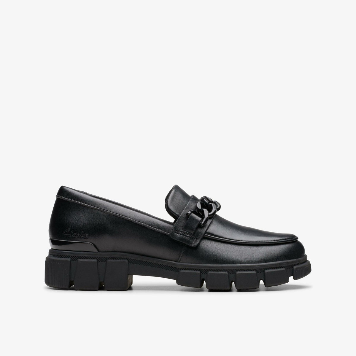 Evyn Walk Kid Black Leather - Clarks Sale
