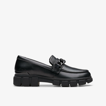 Evyn Walk Kid Black Leather - Clarks Sale
