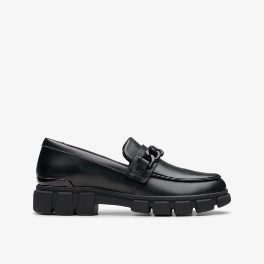 Evyn Walk Kid Black Leather - Clarks Sale