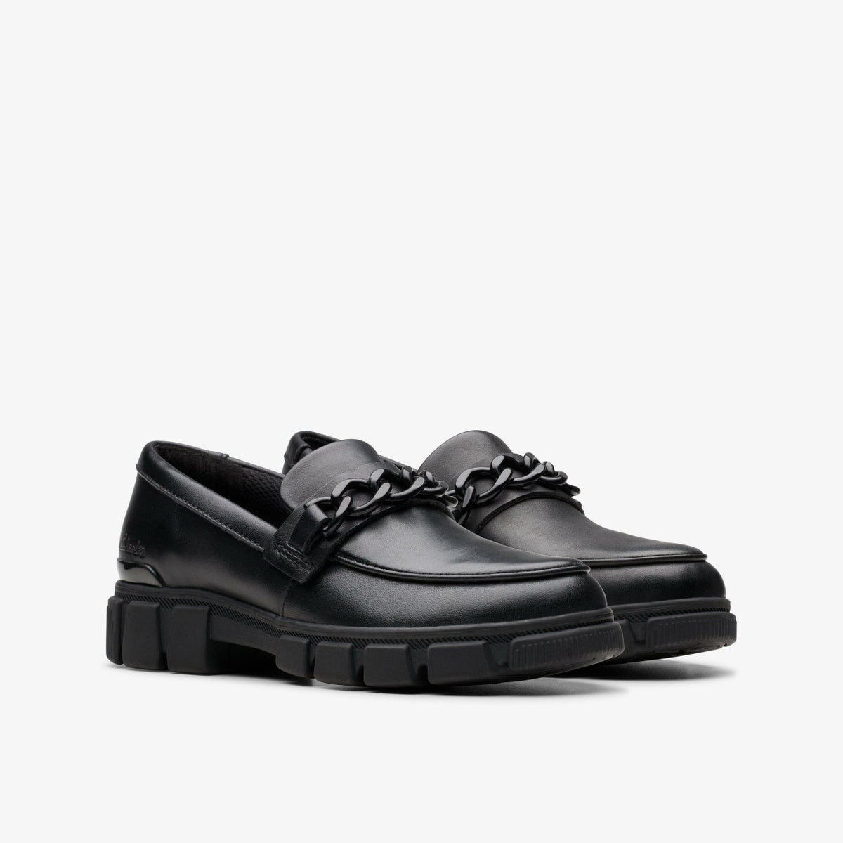 Evyn Walk Kid Black Leather - Clarks Sale