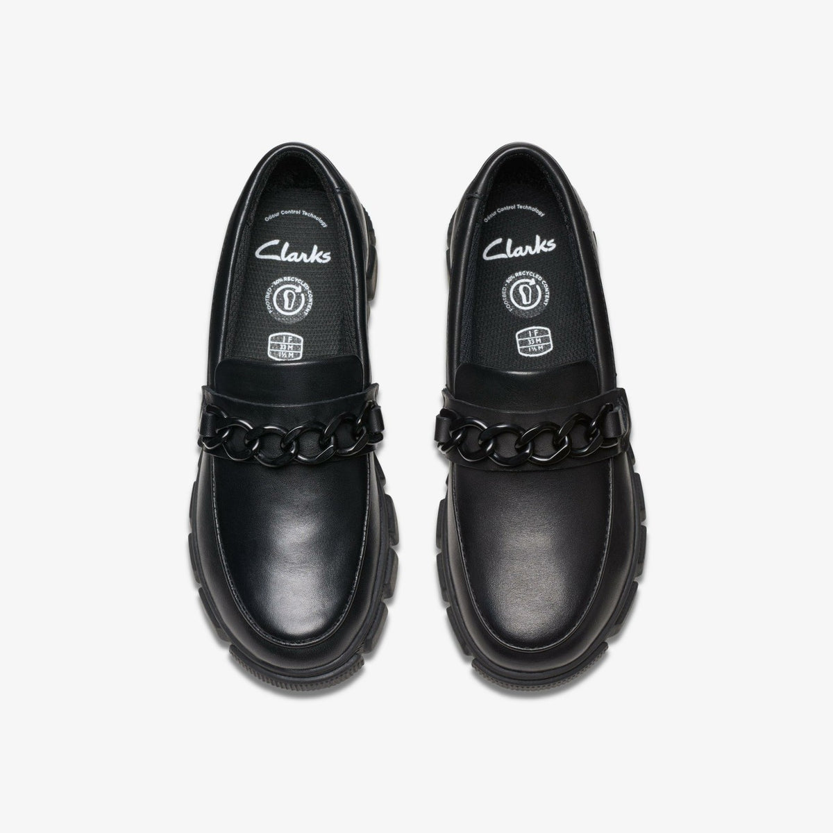 Evyn Walk Kid Black Leather - Clarks Sale