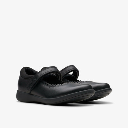 Etch Pure Kid Black Leather - Clarks Latest