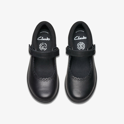 Etch Pure Kid Black Leather - Clarks Latest