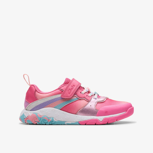 Tidal Star Kid Bright Pink Combination - Clarks Classic