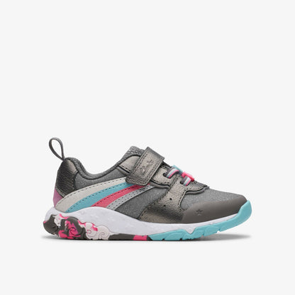 Tidal Star Toddler Gun Metal - Clarks Classic