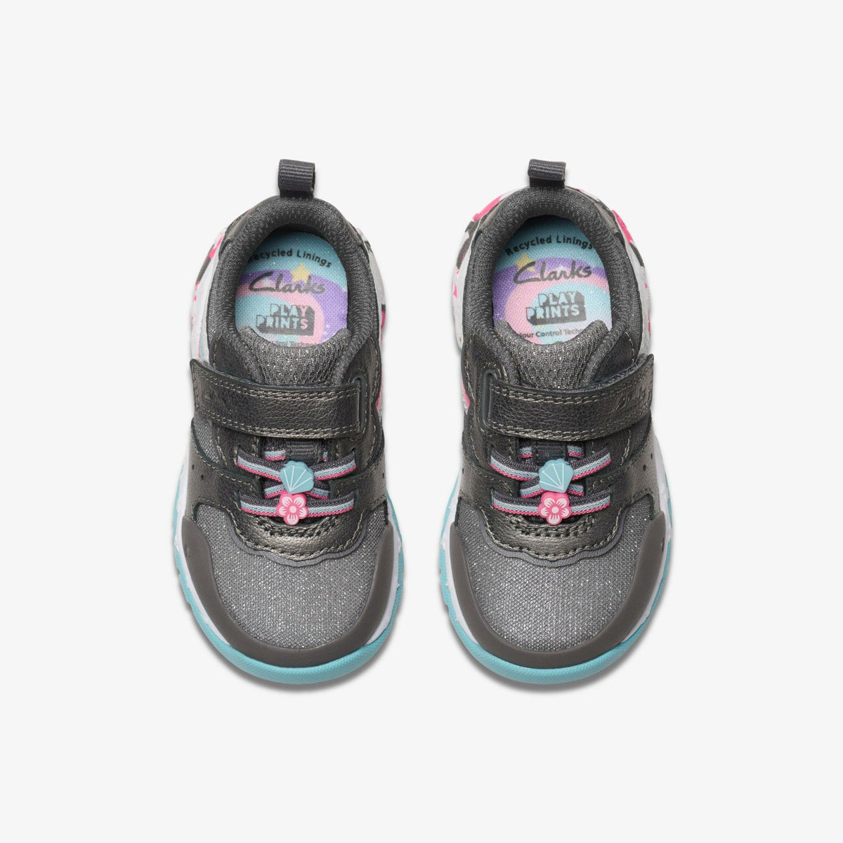 Tidal Star Toddler Gun Metal - Clarks Classic