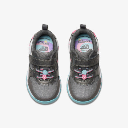 Tidal Star Toddler Gun Metal - Clarks Classic