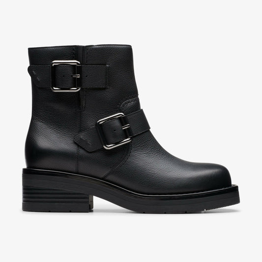 Rebelle Buckle Black Leather - Clarks Special Offer